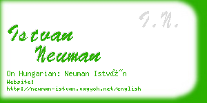 istvan neuman business card